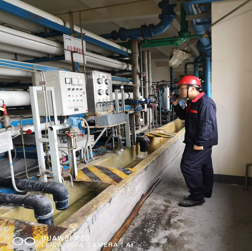 泰安東平某電廠反滲透殺菌劑使用現場